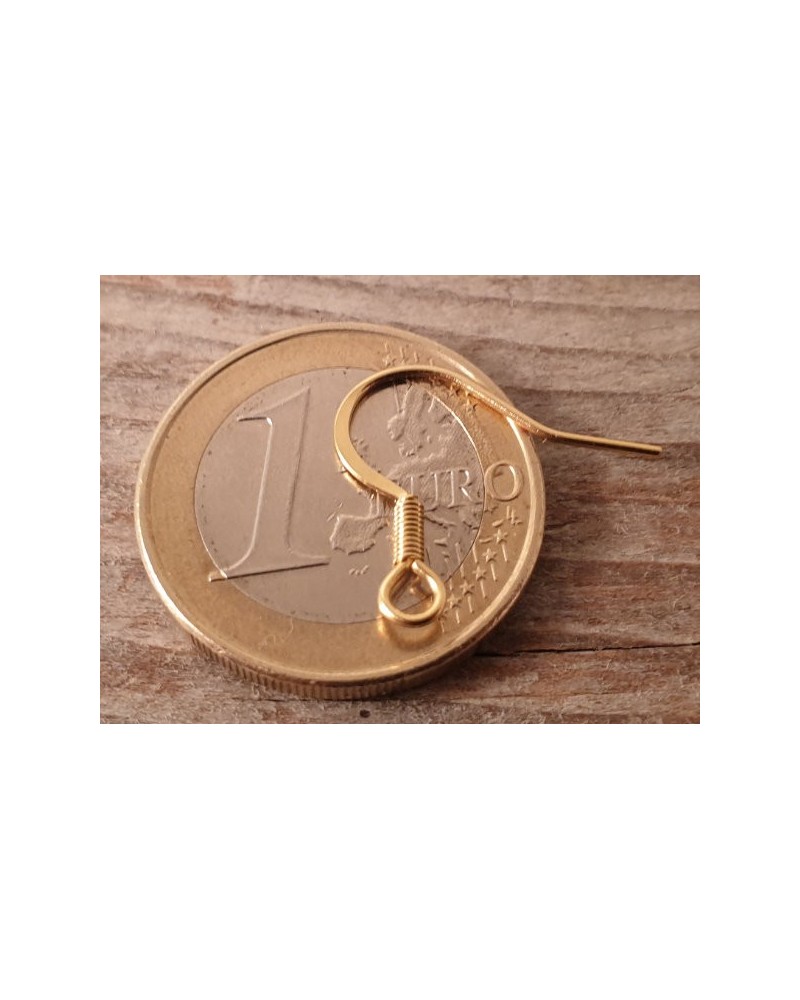 Ohrhaken 16mm (2 Stk), Edelstahl gold