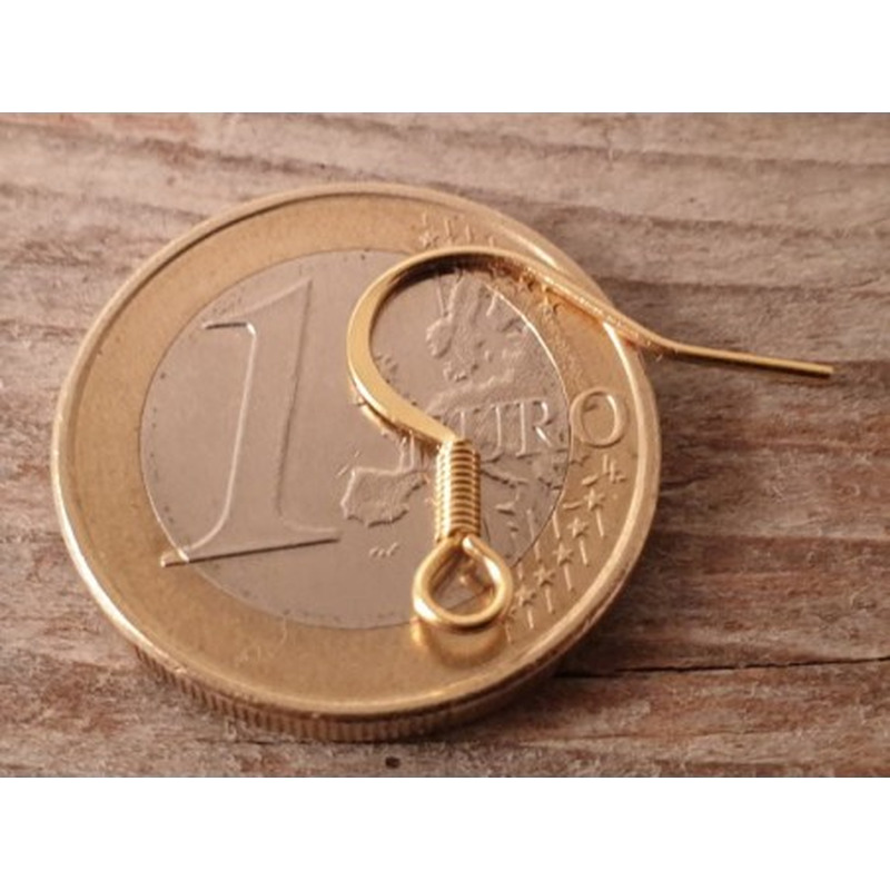 Ohrhaken 16mm (2 Stk), Edelstahl gold