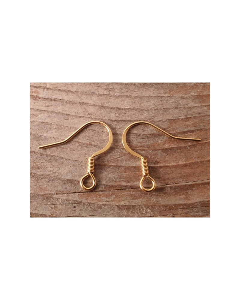 Ohrhaken 16mm (2 Stk), Edelstahl gold