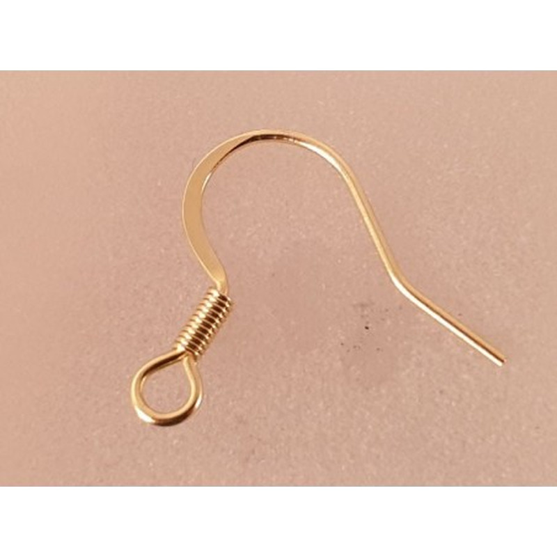 Ohrhaken 16mm (2 Stk), Edelstahl gold
