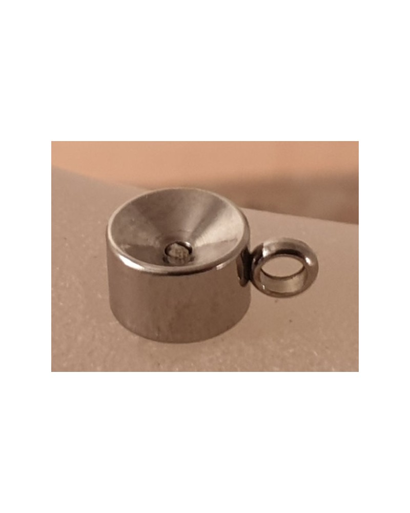 Zwischenteil, Doppelring 6x3mm, Edelstahl