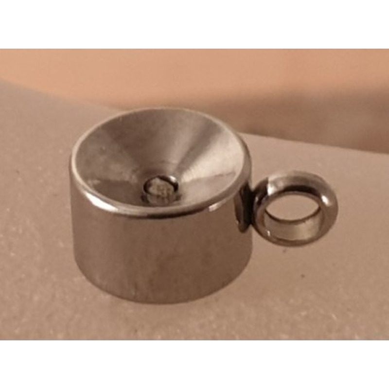 Zwischenteil, Doppelring 6x3mm, Edelstahl