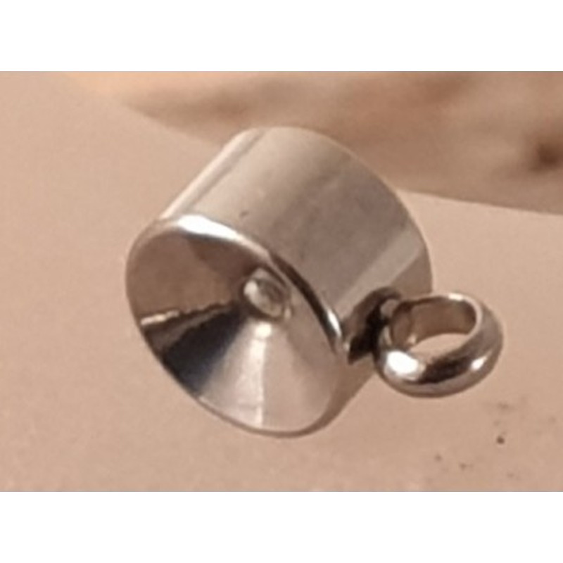 Zwischenteil, Doppelring 6x3mm, Edelstahl