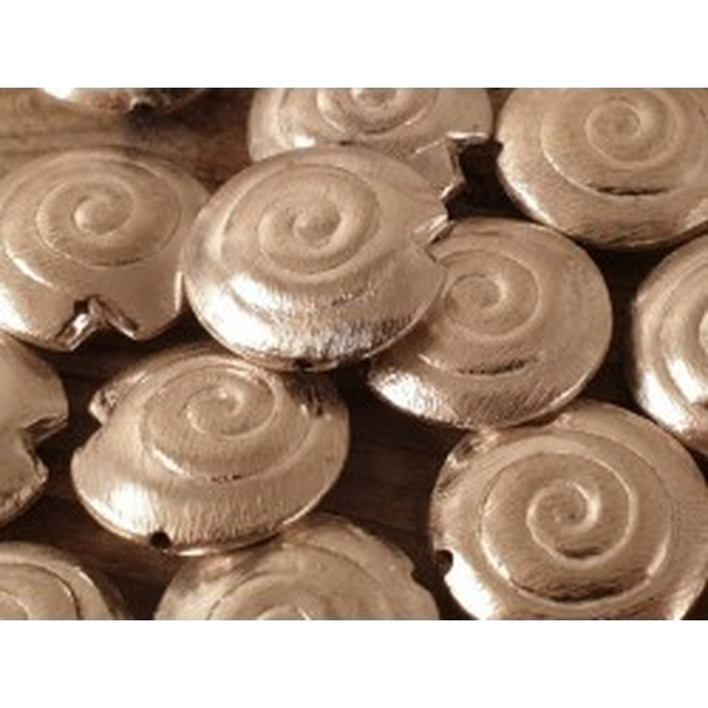 Zwischenteil, Schnecke 20mm, Metall versilbert 2