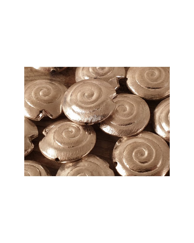 Zwischenteil, Schnecke 20mm, Metall versilbert