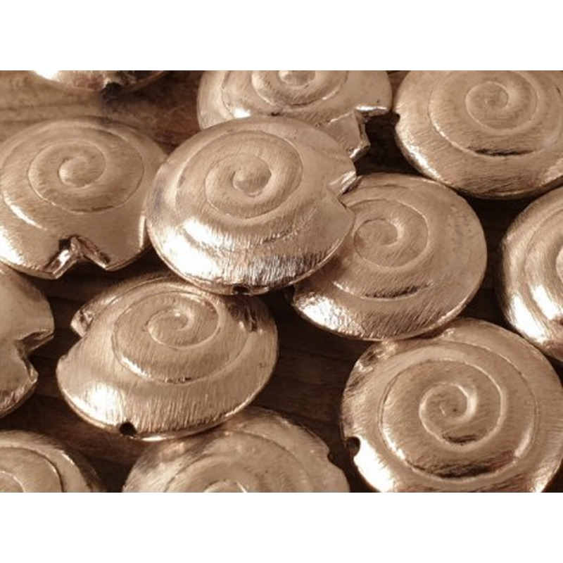 Zwischenteil, Schnecke 20mm, Metall versilbert