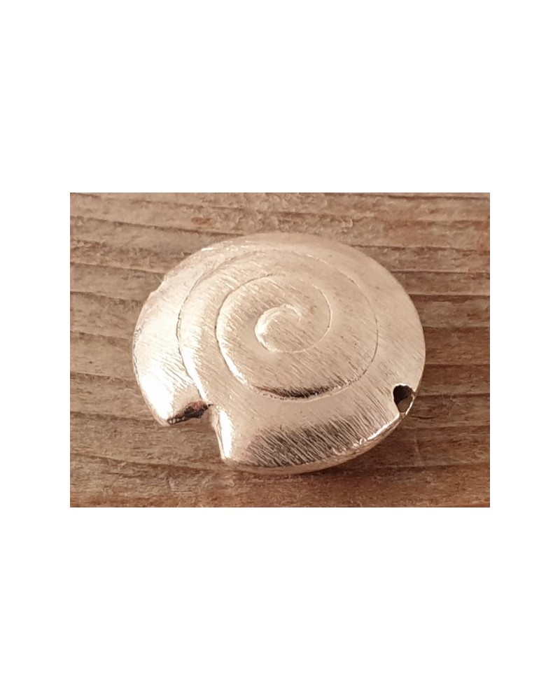 Zwischenteil, Schnecke 20mm, Metall versilbert