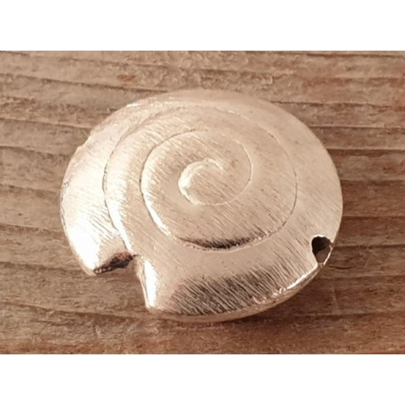 Zwischenteil, Schnecke 20mm, Metall versilbert