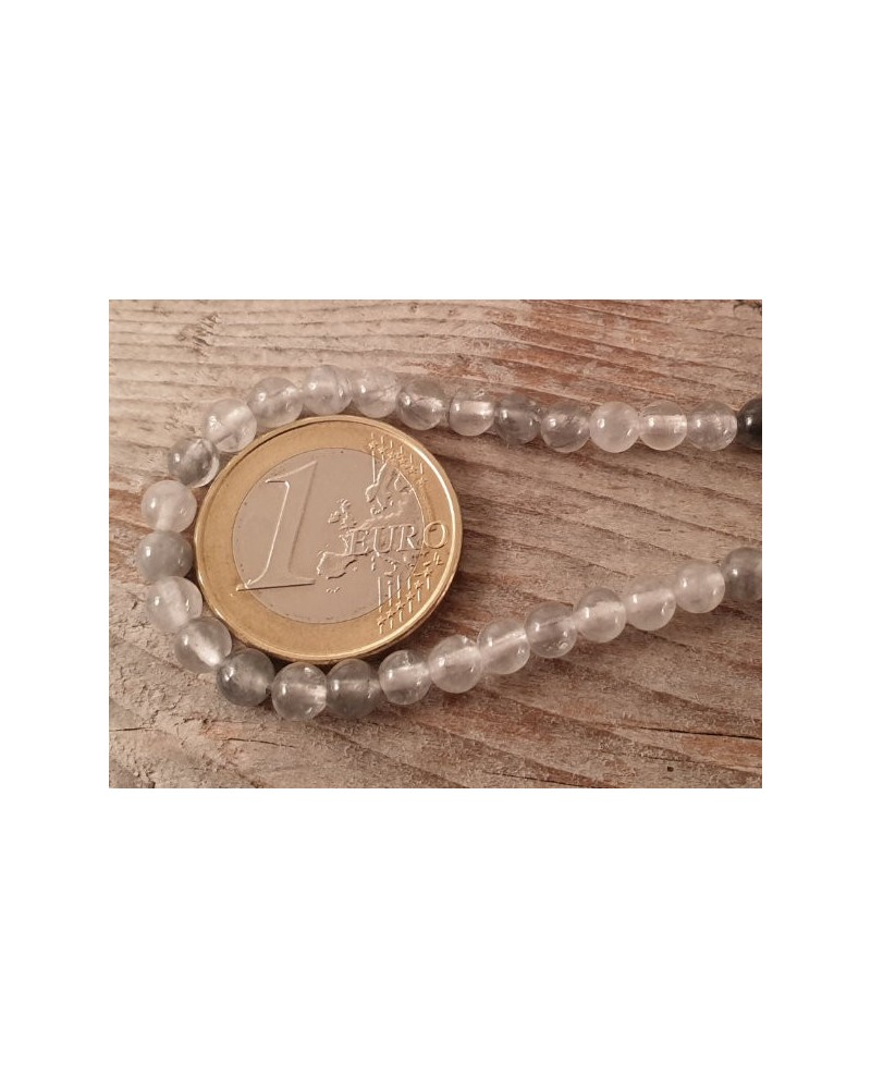Wolkenquarzkette 4mm