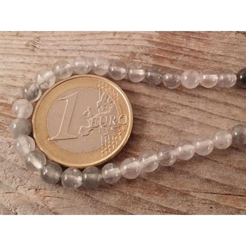 Wolkenquarzkette 4mm