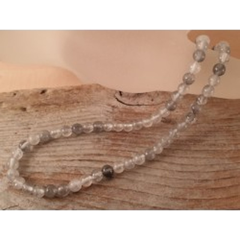 Wolkenquarzkette 4mm