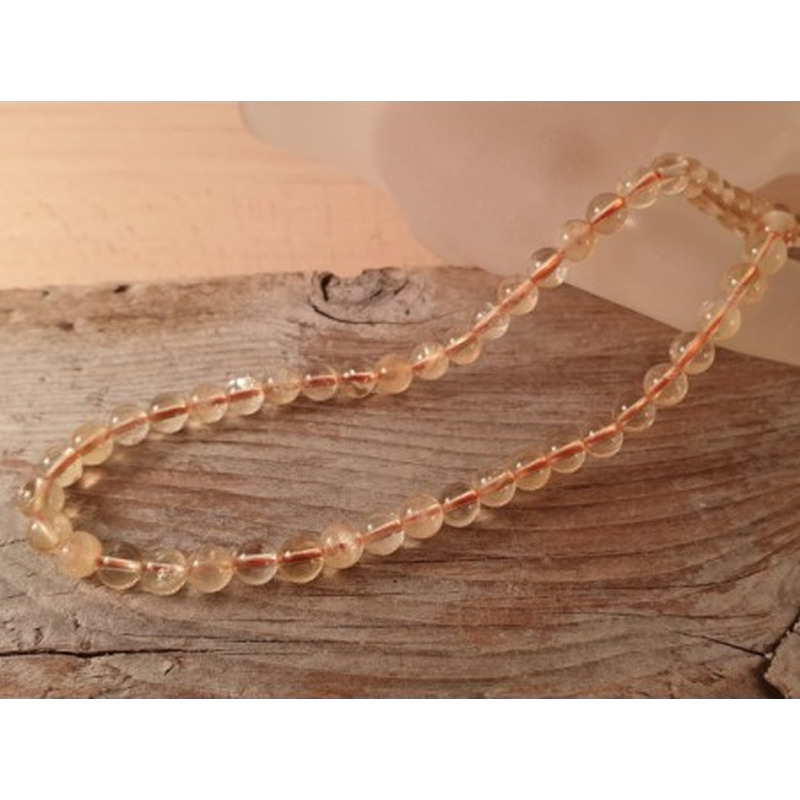 Zitrinkette (Citrin) 6mm