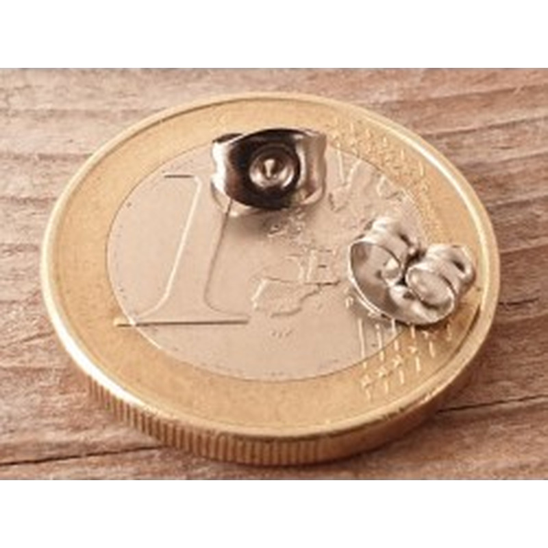 Ohrstecker Verschluss 6mm, Flügerl (10 Stk), Edelstahl 2