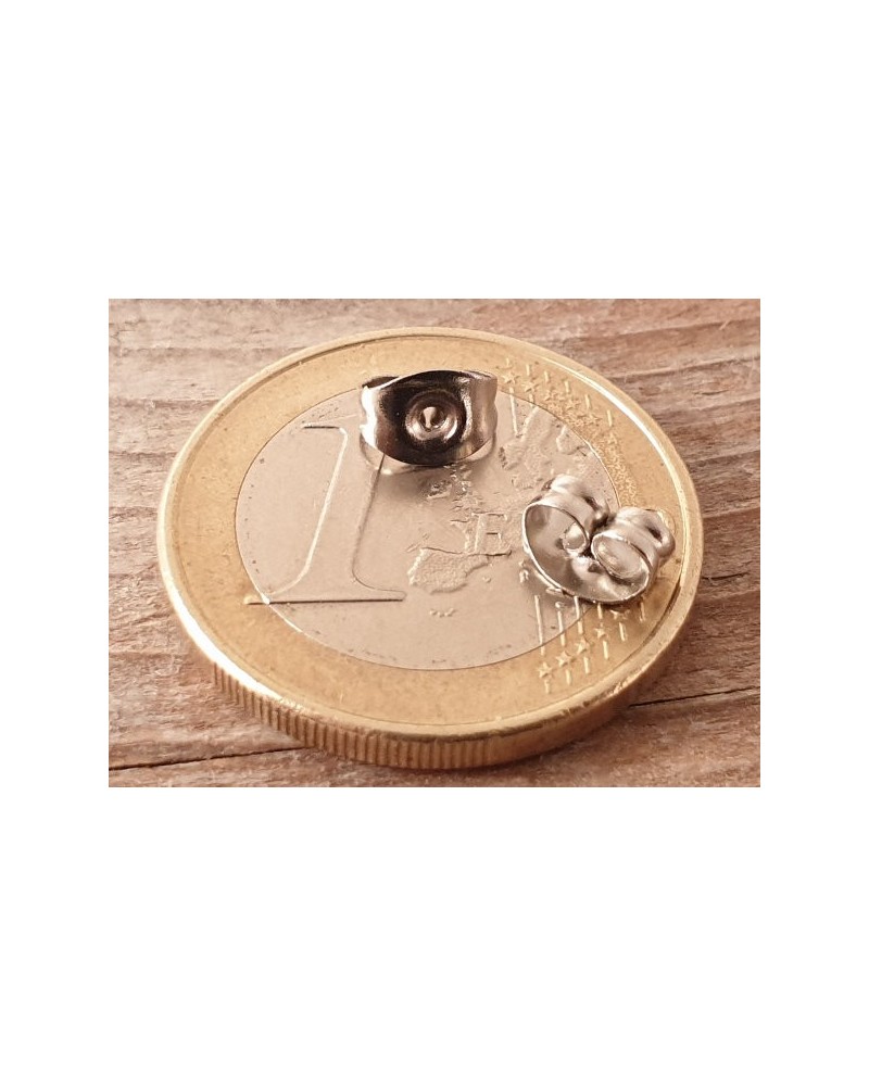 Ohrstecker Verschluss 6mm, Flügerl (10 Stk), Edelstahl