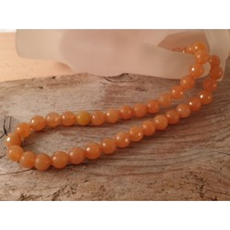 Roter Aventurin Kette facettiert 8mm 2