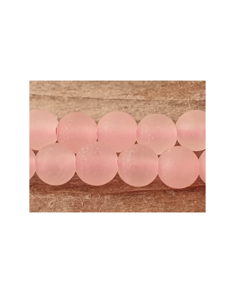 Rosenquarzkette matt 4mm