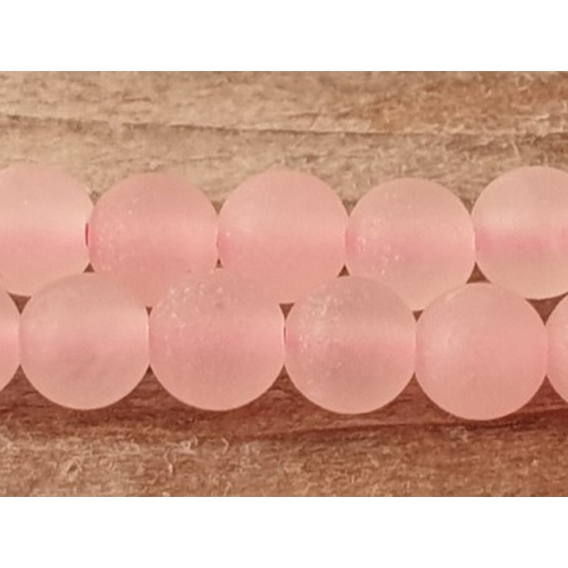 Rosenquarzkette matt 4mm