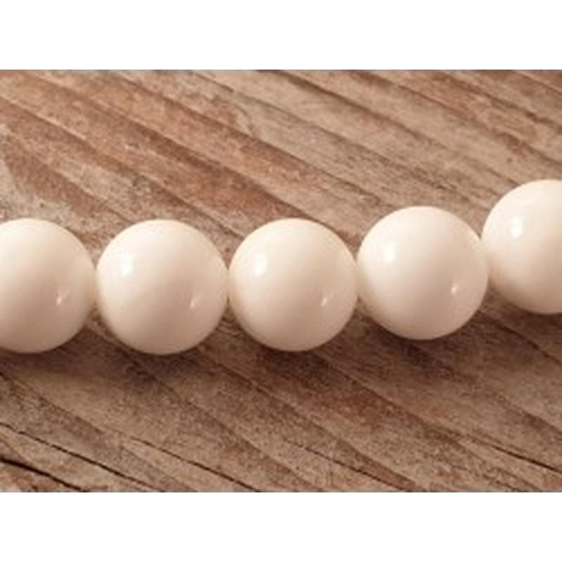 white Jade Kette 8mm