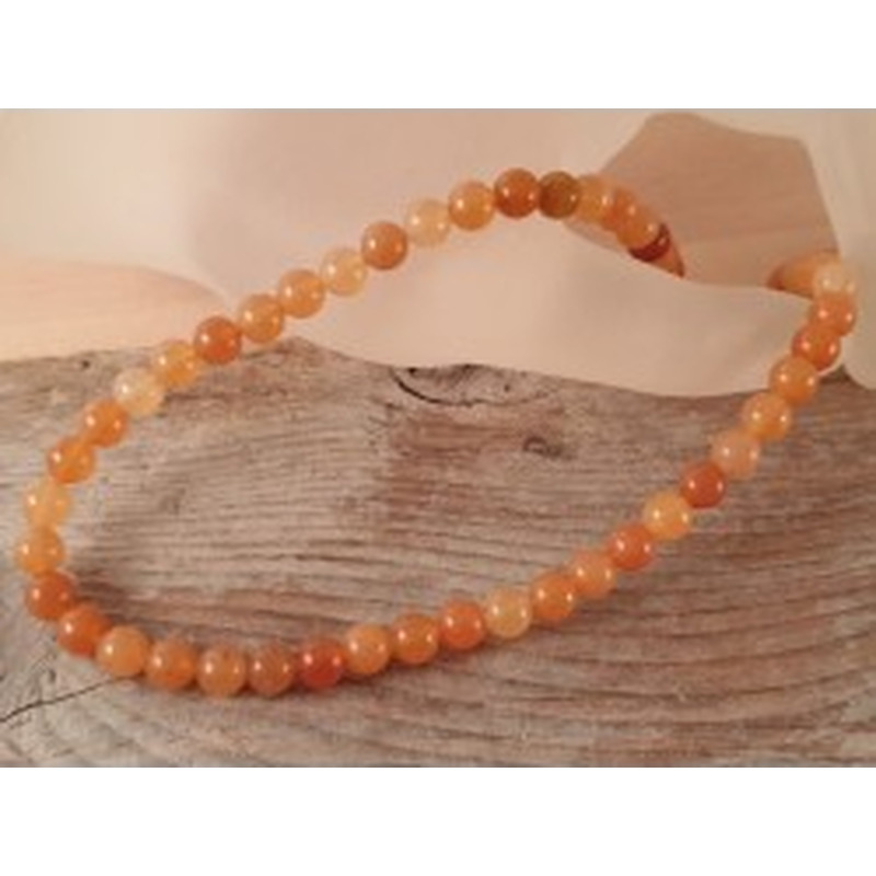 Roter Aventurin Kette 6mm 2