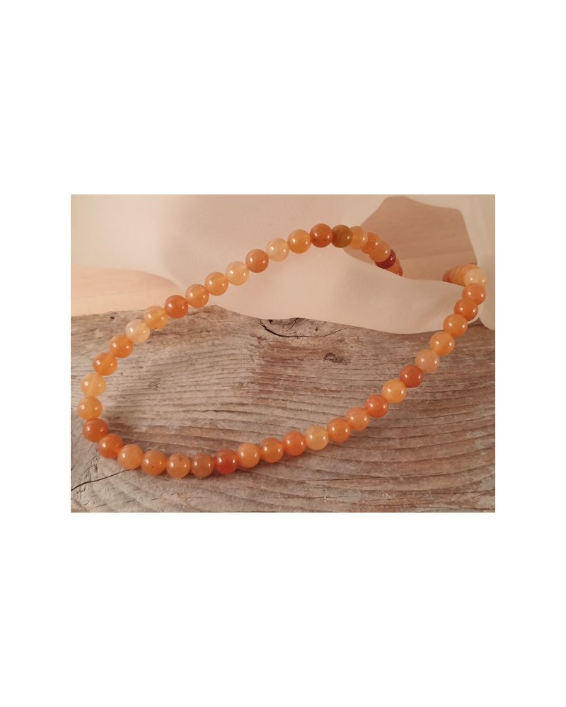 Roter Aventurin Kette 6mm