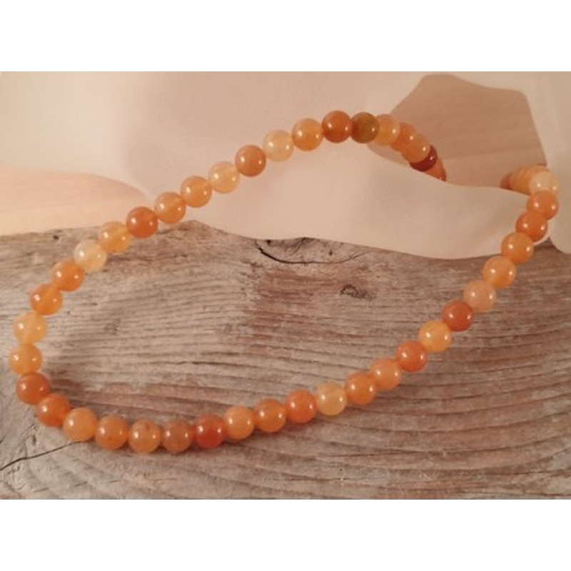 Roter Aventurin Kette 6mm