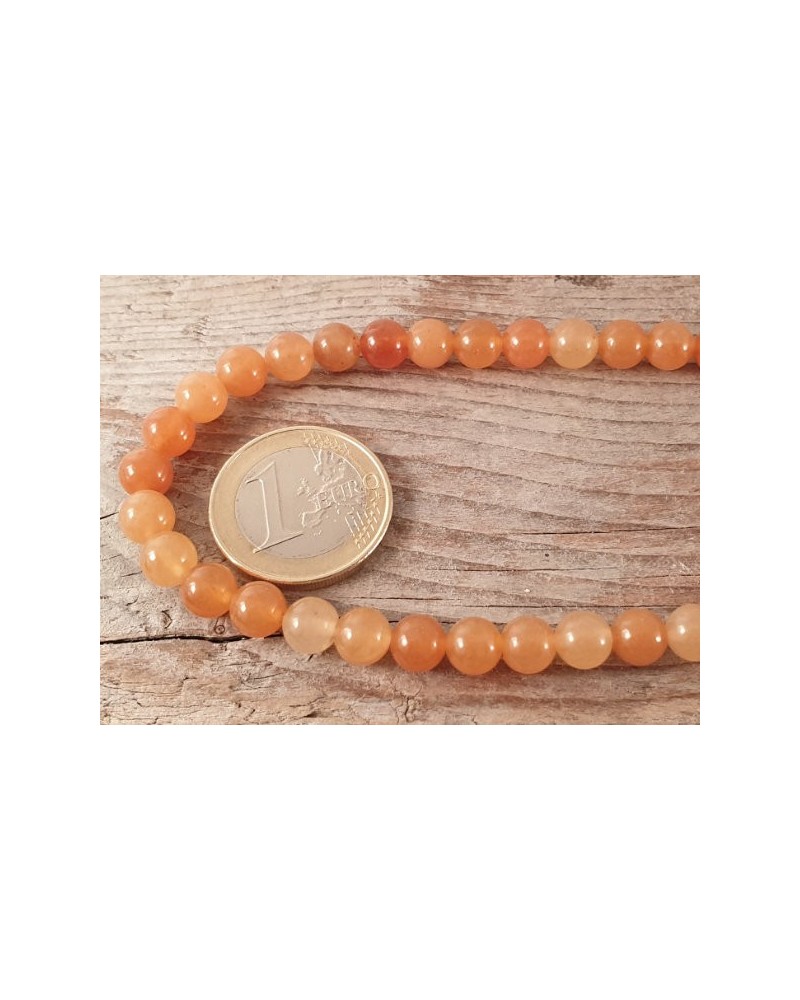 Roter Aventurin Kette 6mm