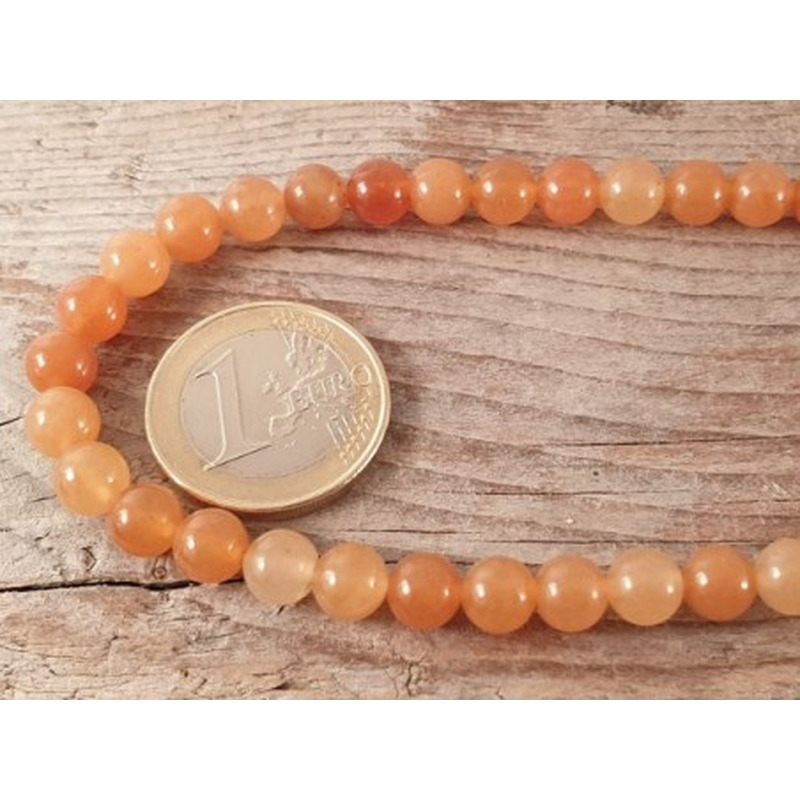 Roter Aventurin Kette 6mm