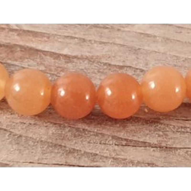 Roter Aventurin Kette 6mm