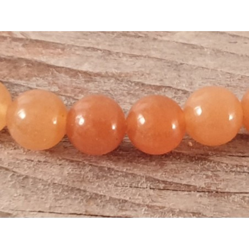 Roter Aventurin Kette 6mm
