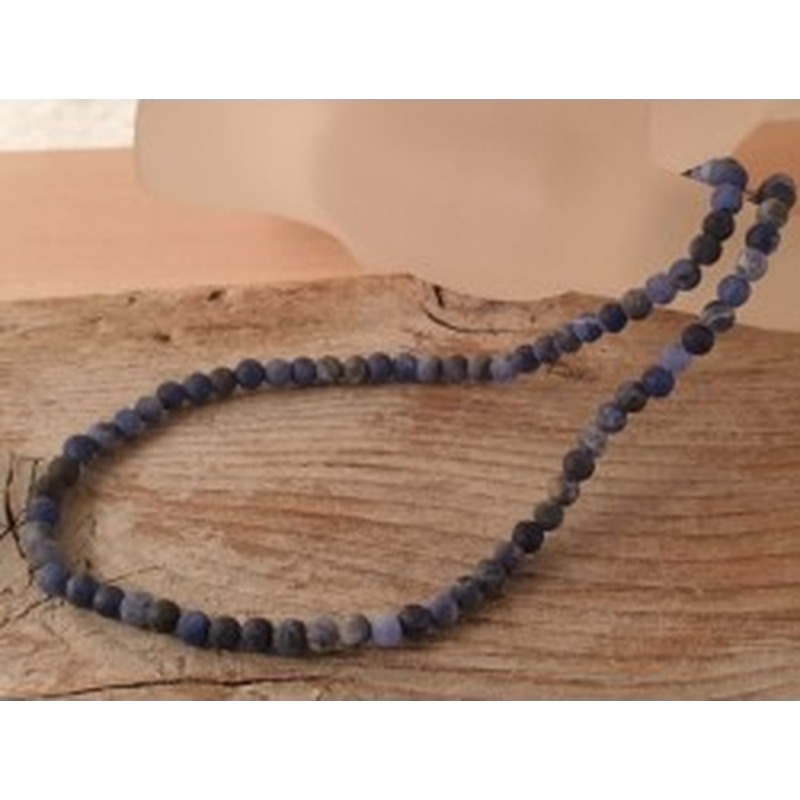 Sodalithkette matt 4mm 2