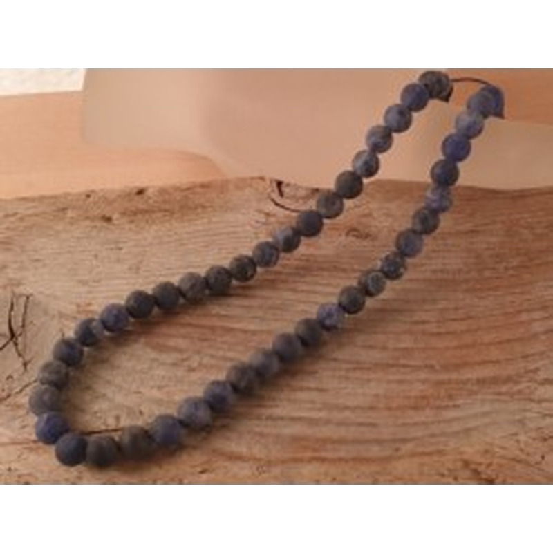 Sodalithkette matt 6mm 2