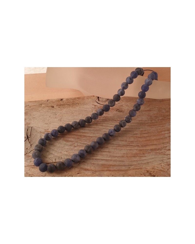 Sodalithkette matt 6mm