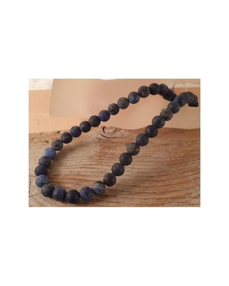 Sodalithkette matt 8mm