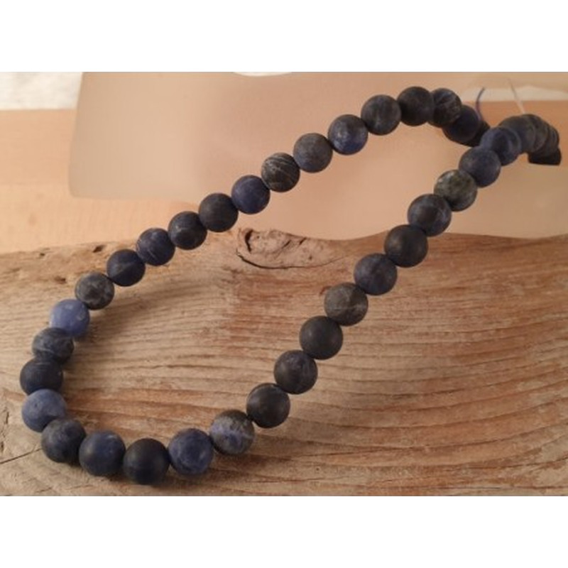 Sodalithkette matt 8mm
