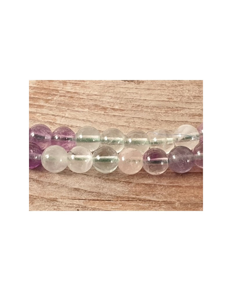Regenbogenfluoritkette 6mm