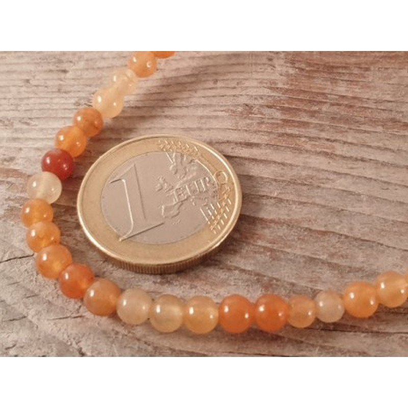 Roter Aventurin Kette 4mm