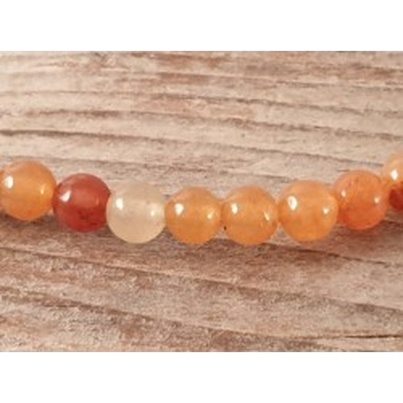 Roter Aventurin Kette 4mm