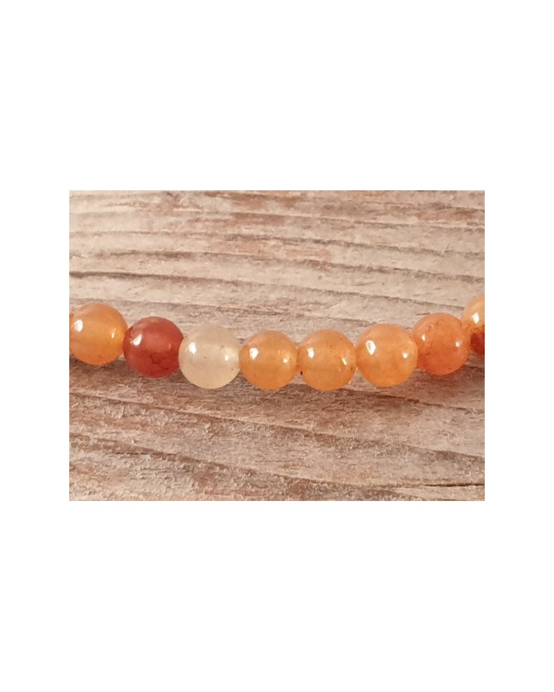 Roter Aventurin Kette 4mm