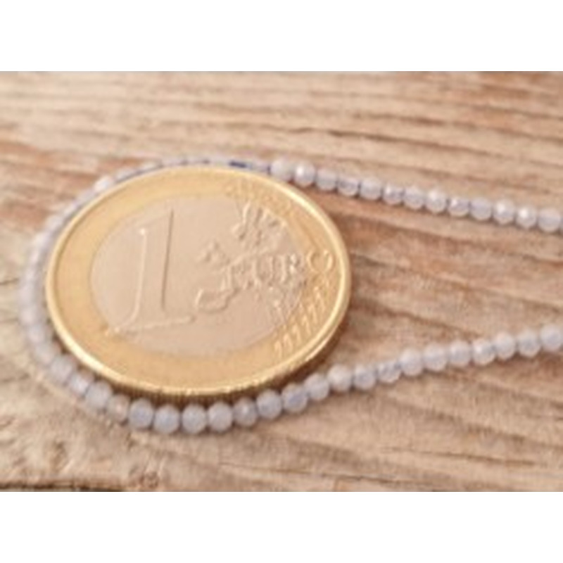 Chalcedonkette facettiert 2mm 2