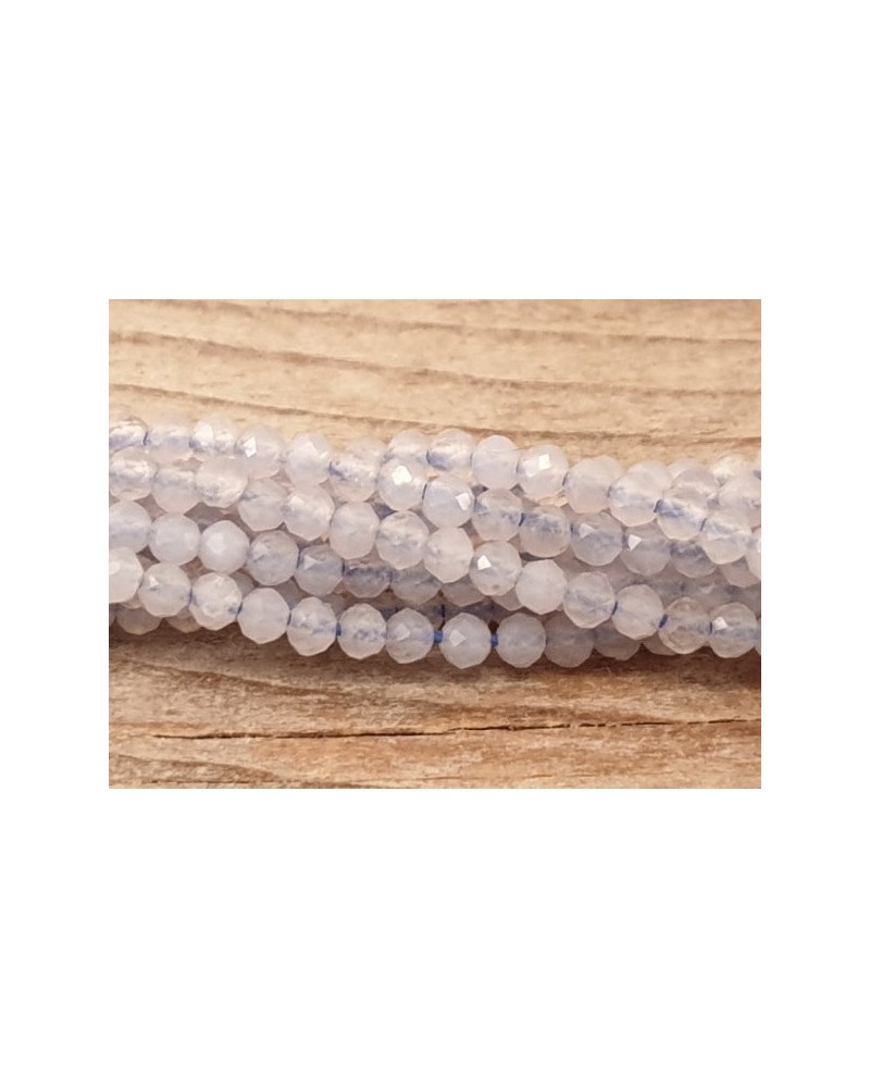 Chalcedonkette facettiert 2mm