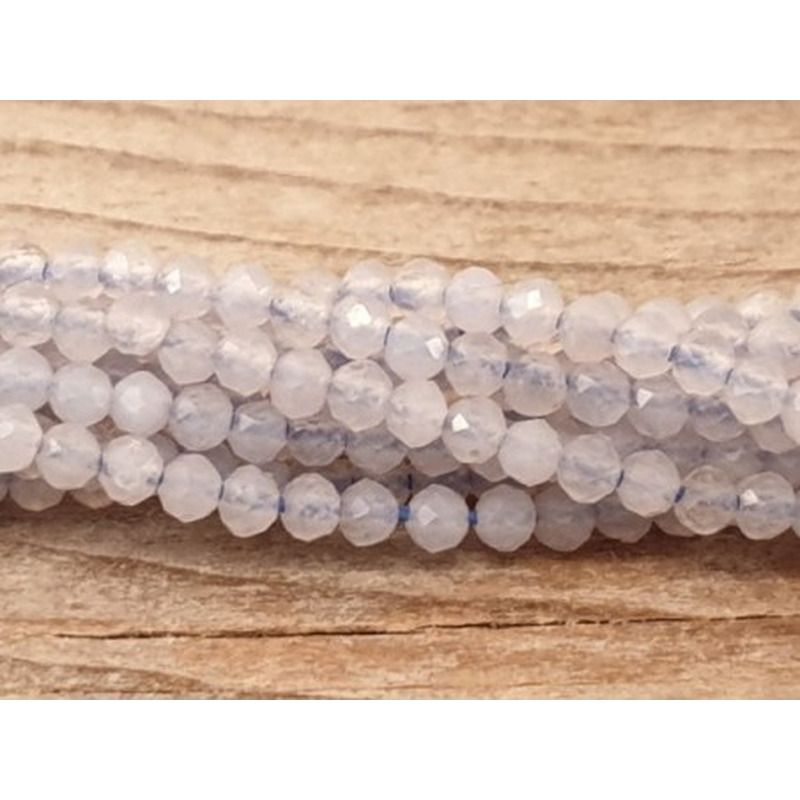Chalcedonkette facettiert 2mm