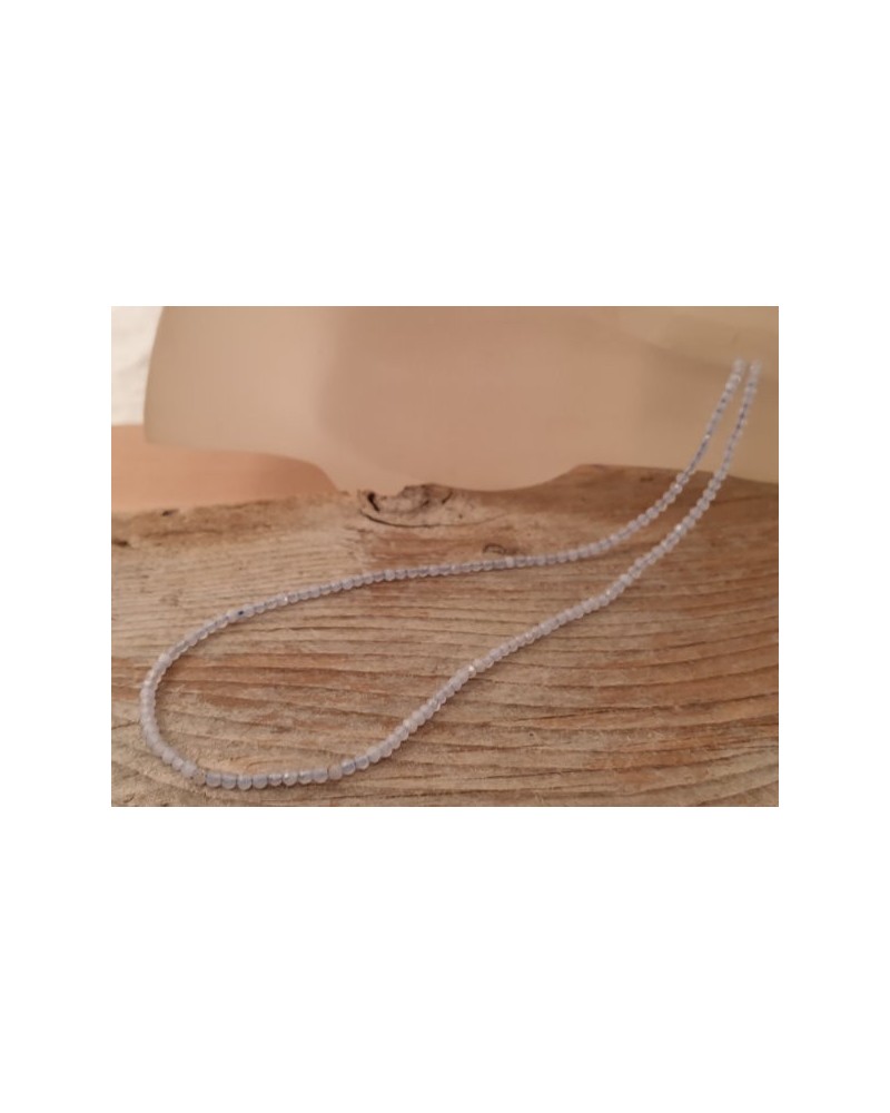 Chalcedonkette facettiert 2mm