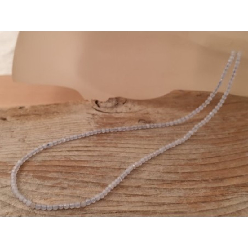 Chalcedonkette facettiert 2mm