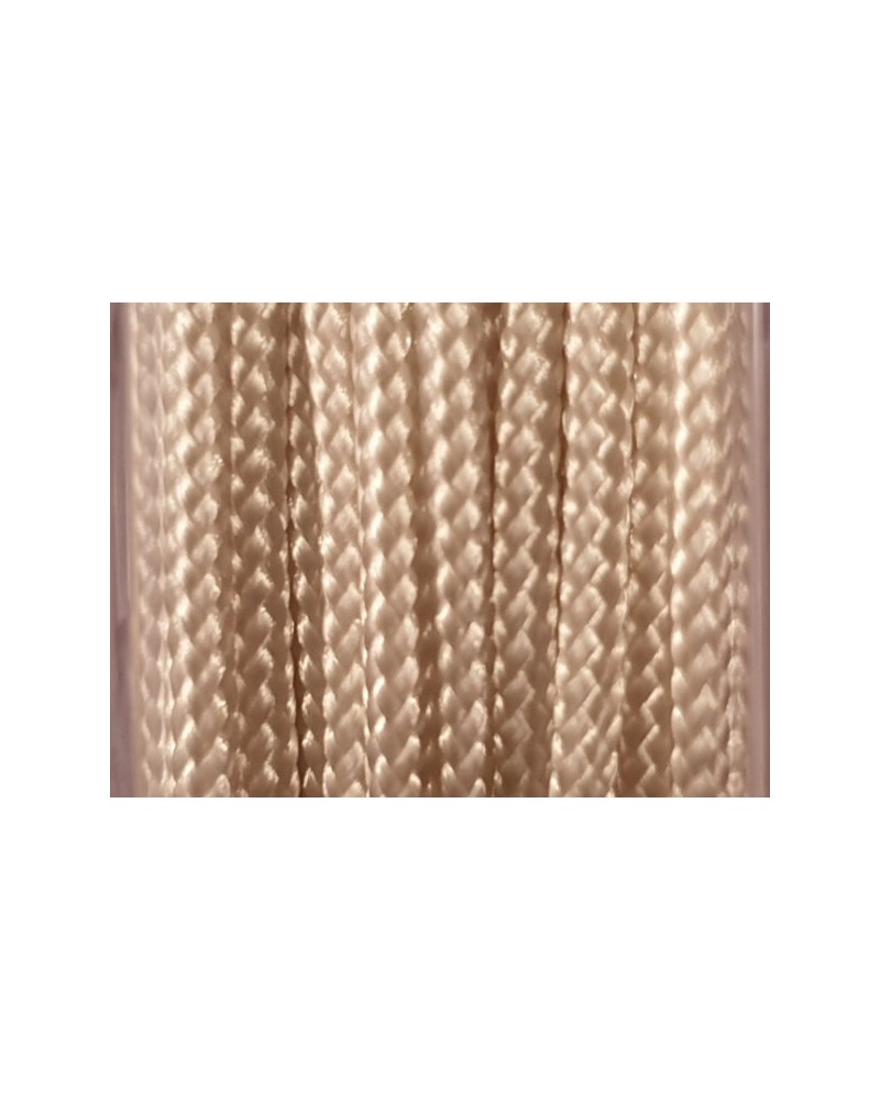 geflochtene Nylonschnur, cremefarben, 2.0mm/20m