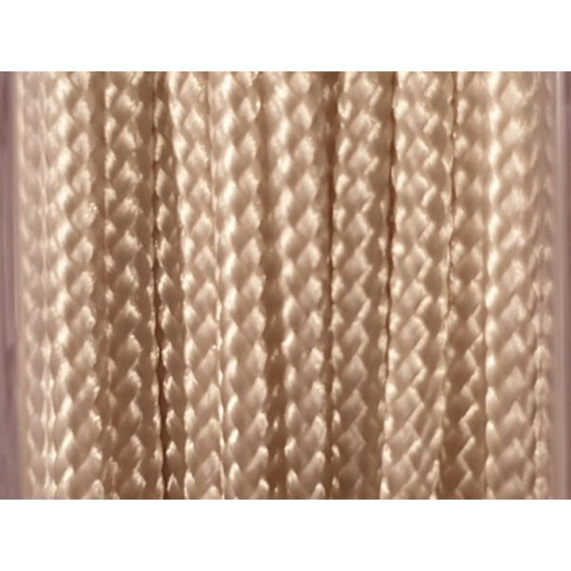 geflochtene Nylonschnur, cremefarben, 2.0mm/20m