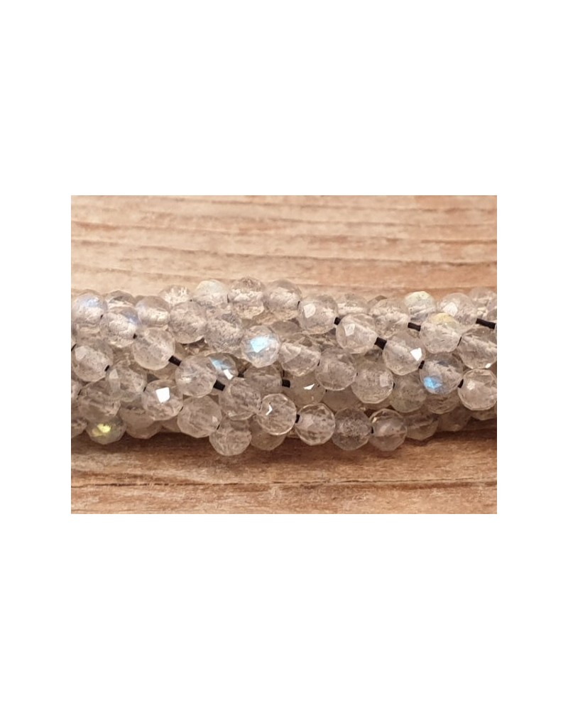 Labradoritkette facettiert 3mm