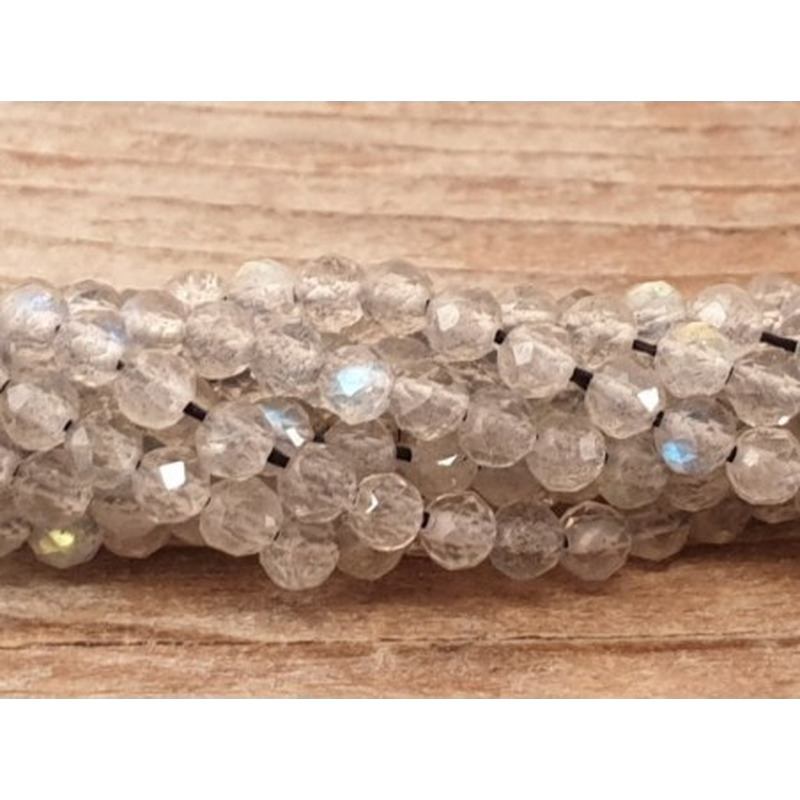 Labradoritkette facettiert 3mm