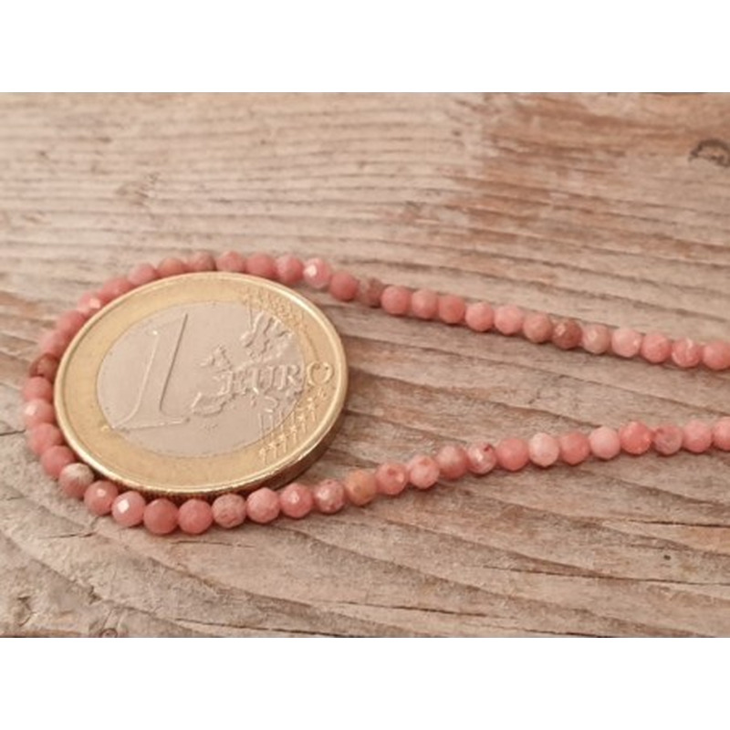 Rhodonitkette facettiert 2mm