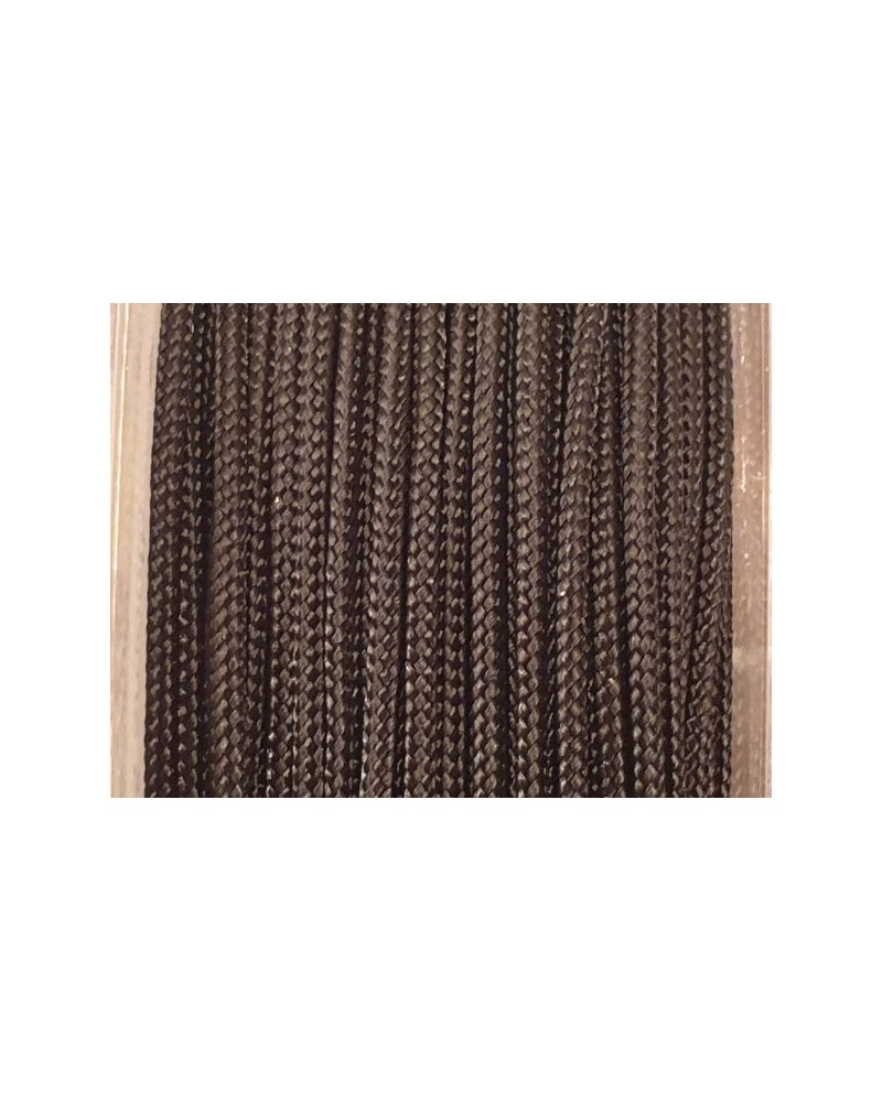geflochtene Nylonschnur, schwarz, 1.0mm/25m