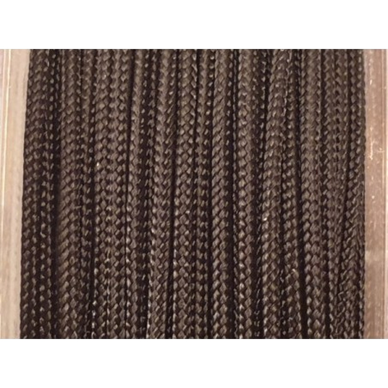 geflochtene Nylonschnur, schwarz, 1.0mm/25m